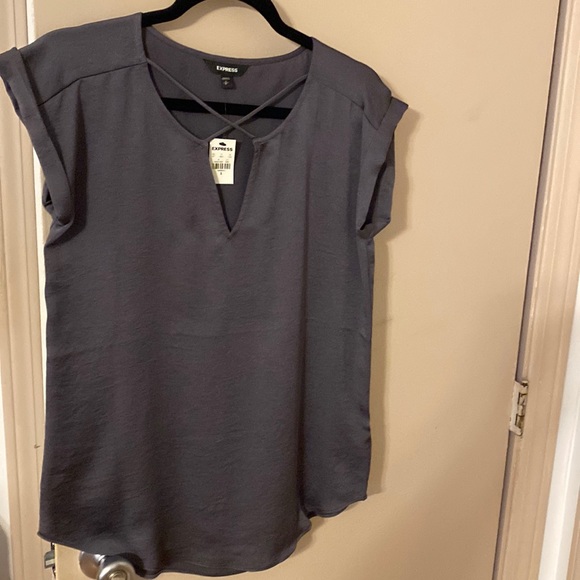 Express short sleeve silk shirt - Picture 1 of 2